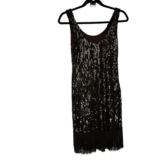 AKIRA Black Sequin Mini Dress - Picture 1 of 14